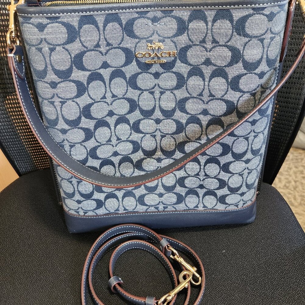 COACH Denim bucket bag